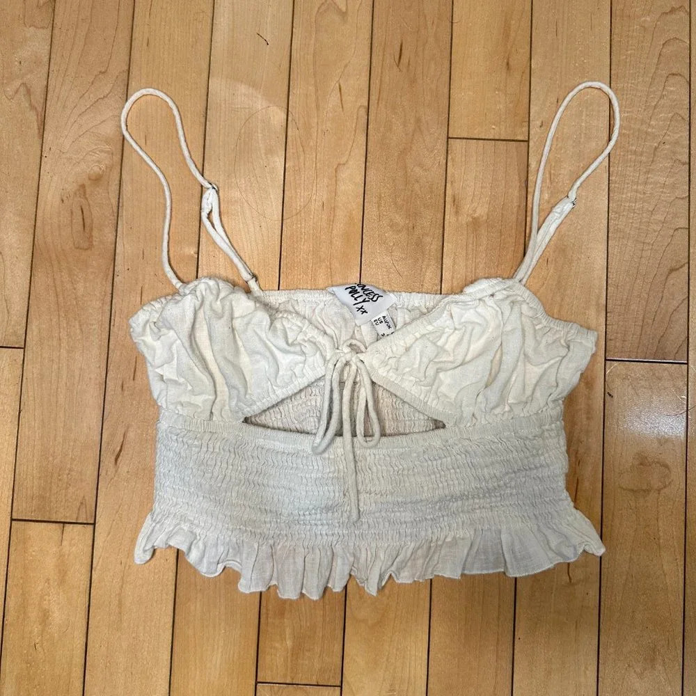 Set of 2 PRINCESS POLLY Adjustable Crop Tops with Bonus Scrunchie! - 4 - Picture 13 of 15